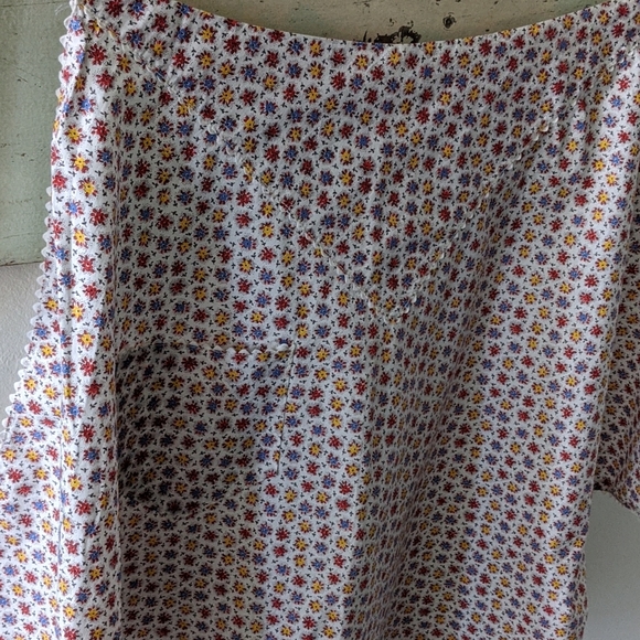 Vintage Handmade Calico Half Apron - Picture 4 of 12